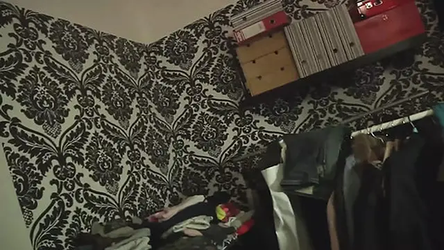 Brunette beauties sharing hard cock in casting threesome