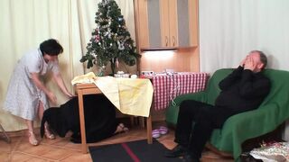 Mature vixen gets ravaged by grey-bearded stud, raw dog, anal👌 creampie explosion, taboo sex thrill