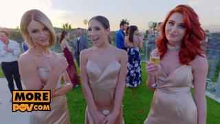 POV - Abella Danger, Emma Hix, Lacy Lennon crave raw, raunchy, and relentless cock🍆