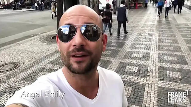 Anal threesome for Mike Angelo with his girlfriend Angel Emily and friend Francys Belle