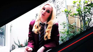 Echo and Victoria Lick Their Teacher's Dick🍆 and Swap Precum