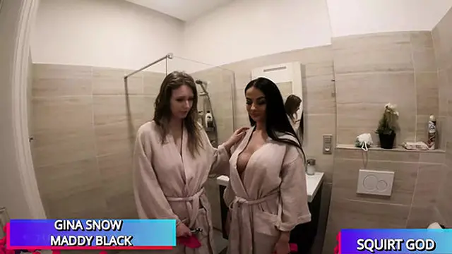 Gina Snow and Maddy Black′s intense squirting session with Matt and Dean!