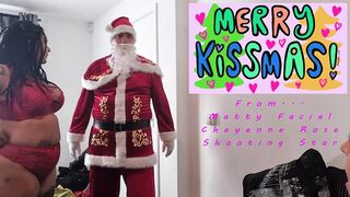 Rude Claus gets naughty😈, brings home merry trio of mature mistresses