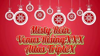 Two dirty elves deepthroat Santa's massive cock🌭 in a sleigh full of hot toys