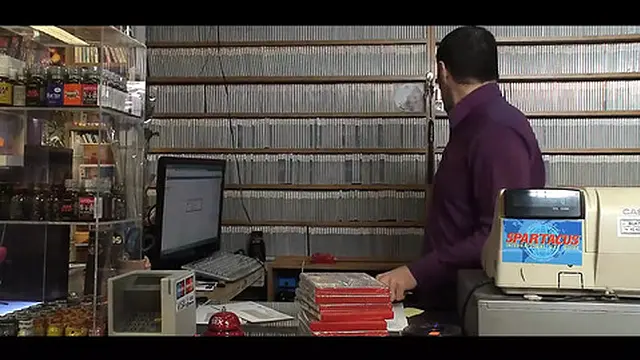 Triple action dual entry at the adult shop