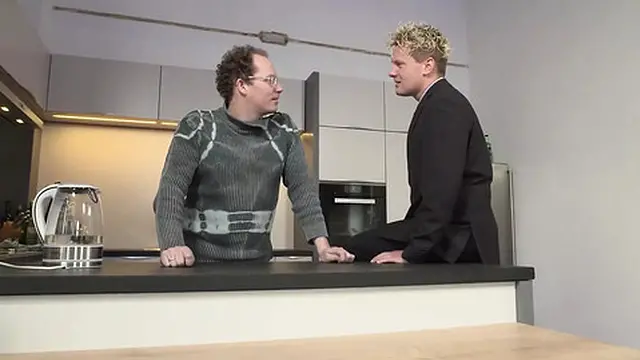 Hot and beautiful girl sucks and fucks two huge cock