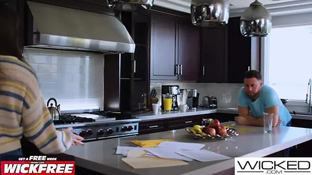 Wicked - Couple Put Their Differences Aside & Invite Hot Blonde Emma Hix For Threesome