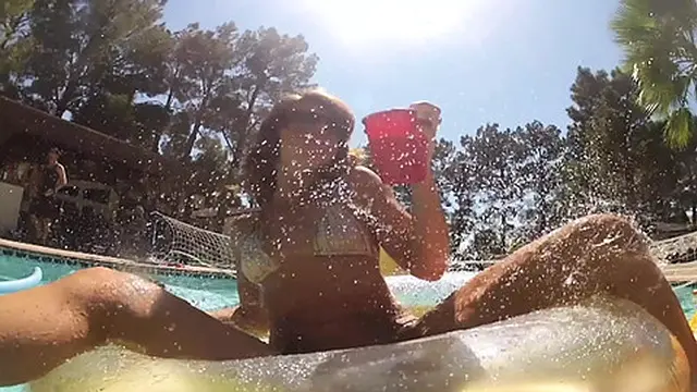 Adrianna and Mia join the outdoor group sex party