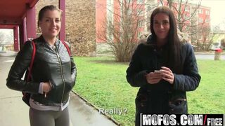 Euro Chick Shows Ass🍑 for Quick Cash in Public Picks