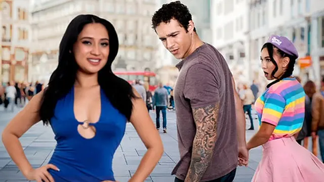 Ophelia Tempts Her Jealous GF and BF for a Threesome Orgy