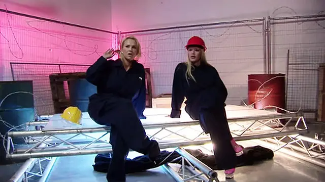 Two blonde sluts get fucked by the same guy