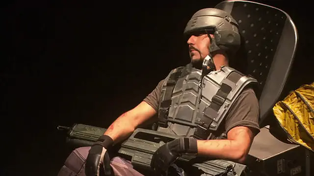 Dee inserts a dildo into him as he sexually abuses Lana Moore