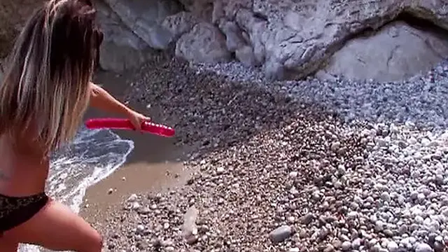 Beautiful French women enjoy a sensual moment by the sea