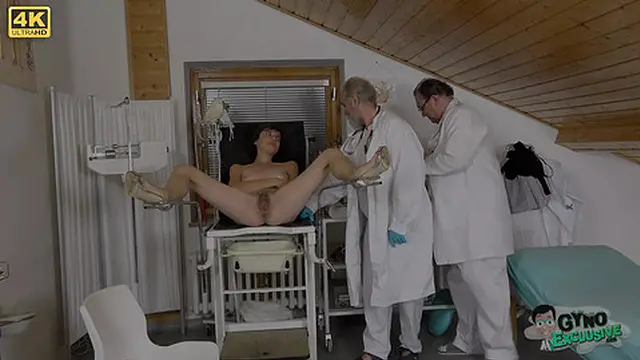 Sweet Teen Girl Pleases in Medical Chair