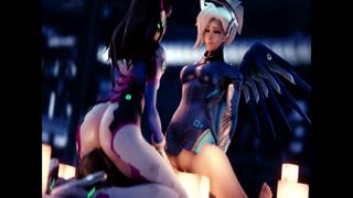 Sizzling animated 69, raw, unbridled erotic 3D ecstasy