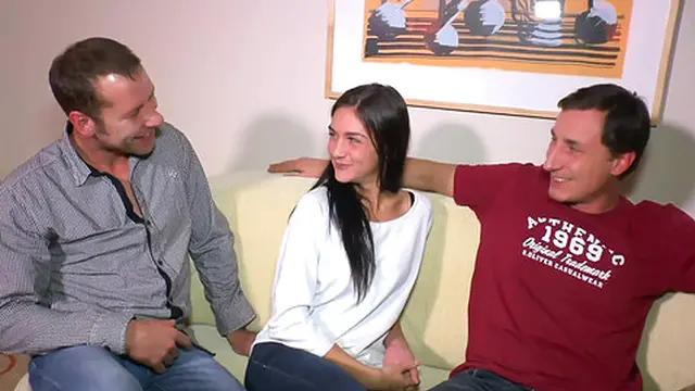 Three-way filled with intense amateur pleasure - 1