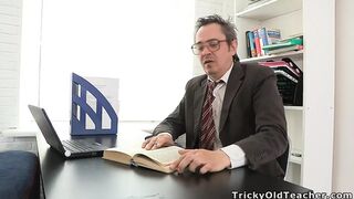 Two Pretty Teen Girls Seduced and Fucked by Their Tricky Old Math Teacher