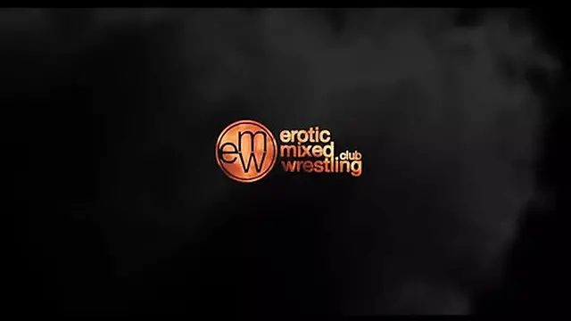 Two babes vs one man in wrestling match