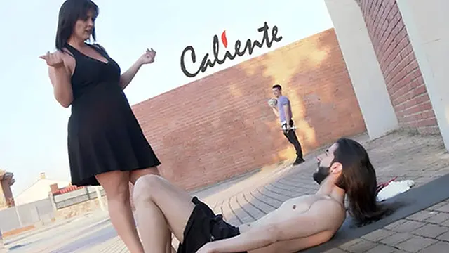 Think you can Both Fuck me? Juicy Spanish MILF Montse in Trio Caliente for MuchaSexo