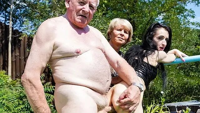 Old man loses control