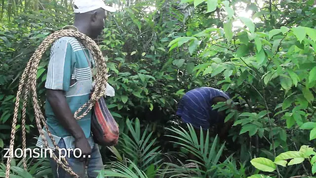 Lucky Farmer Caught Two Fuckers on His Farm and Wanted to Fuck the Black Girl Too