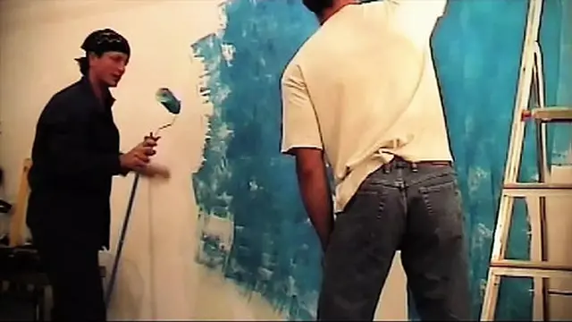 Hot Painters Toss Her in a DP Session