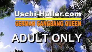 Thressome with German GILF Sabine in a German Porn Cinema