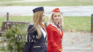 Lika Star and Marilyn Crystal, flight attendants fuck better