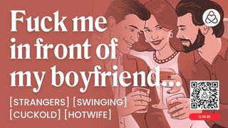 ASMR Audio Porn: First Time Hotwife Threesome at a Swingers Club with Cuckold Boyfriend – Erotic Audio Story