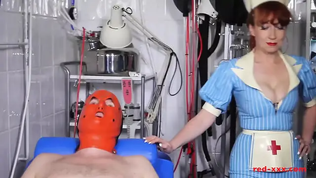 Two nurses in a heated intimate encounter