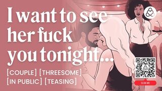 ASMR Audio Porn: FFM Hotel Threesome with Bartender - Pussy Worship and Rough Sex – Erotic Audio for Women
