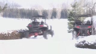 Tempting babes get anally fucked by one BBC
