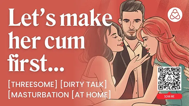 Bisexual FFM Threesome at Home with Finger Play & Intense Sex – Erotic Audio