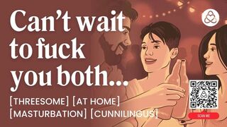 ASMR Audio Porn: Threesome FFM at Home with Pussy Licking, Dirty Talk & Risky Sex – Erotic Audio Story