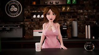 Aunt Cass In Threesome On The Table ( Cartoon )