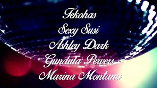 Hot group fuck with hot girls at the disco