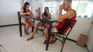 My wife has no idea. Her friend used me under the table