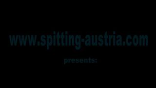 Young mistress spits on older couple