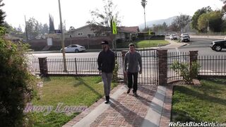 Ebony Ivory Logan interracial threesome