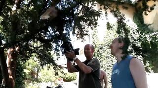 The 18-year-old Blonde Wants a Threesome in the Garden