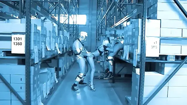 German Domination Scene - Blonde in Fetish Gear