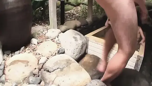 Japanese girl enjoys a big solid asian cock