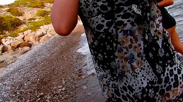 Lovely double penetration in outdoor action