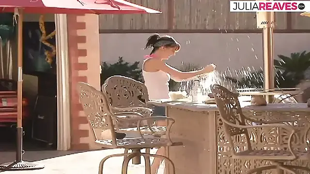 Hot girls fuck each other with chunky dildos in hot lesbo threesome