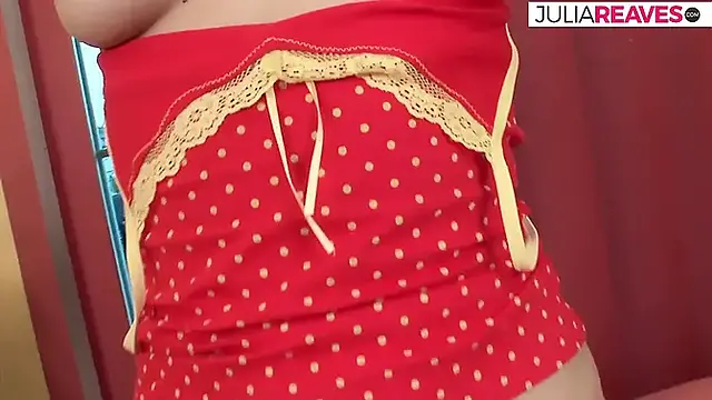 Hot girl sucks two huge cocks then gets fucked to a cumshot